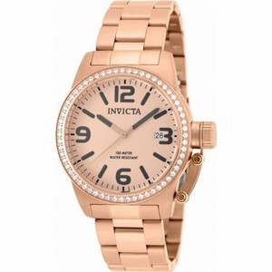 Invicta Rose Gold Dial Stainless Steel Watch #90205 (Men Watch)