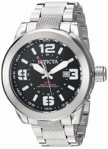 Invicta Black Dial Stainless Steel Band Watch #90274 (Men Watch)