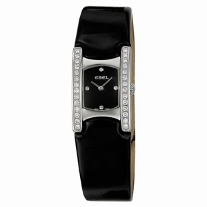 Ebel Swiss quartz Dial color Black Watch # 9057A28-561035406 (Women Watch)