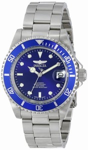 Invicta Pro Diver Automatic Analog Date Blue Dial Stainless Steel Watch # 9094OB (Men Watch)