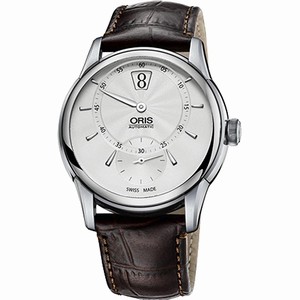 Oris Automatic self wind Dial color Silver Guilloche Watch # 91777024051LS (Men Watch)