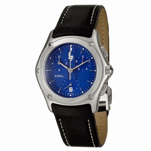 Ebel Swiss quartz Dial color Blue Watch # 9251F41-34335F06 (Men Watch)