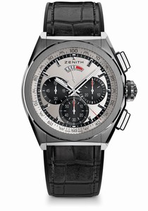 Zenith Defy El Primero 21 Chronograph Black Leather Watch# 95.9001.9004/01.R582 (Men Watch)