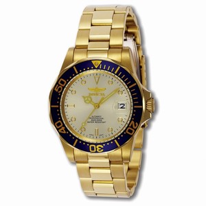Invicta Automatic Gold Tone Watch #9743 (Men Watch)