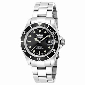 Invicta Black Dial Stainless Steel Band Watch #9937 (Men Watch)