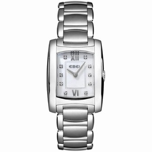 Ebel Swiss Quarz Movement Mother-of-Pearl Dial, Diamonds, Roman Numerals Watch #9976M23/98500 (Women Watch)