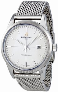 Breitling Automatic Dial color Mercury Silver Watch # A1036012/G721 (Men Watch)