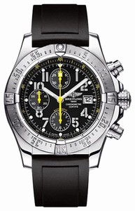 Breitling Avenger Skyland Automatic Chronograph Date Black Rubber Watch# A13380R4/BA47-134S (Men Watch)