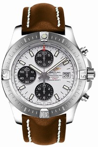 Breitling Swiss automatic Dial color Silver Watch # A1338811/G804-437X (Men Watch)
