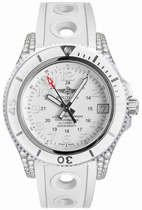 Breitling Swiss automatic Dial color White Watch # A1731267/A775-230S (Men Watch)