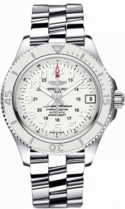 Breitling Swiss automatic Dial color White Watch # A17312D2/A775-179A (Women Watch)