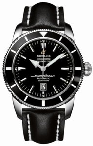 Breitling Automatic COSC Black With Date At 6 Dial Black Calfskin Leather Band Watch #A1732024/B868-LST (Men Watch)