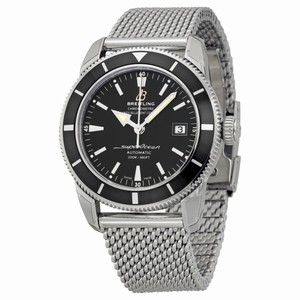 Breitling Black Automatic Watch # A1732124-BA61-154A (Men Watch)