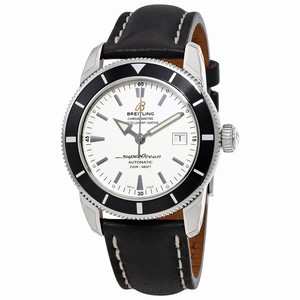 Breitling Silver Automatic Watch # A1732124-G717-435X-A20BA.1 (Men Watch)