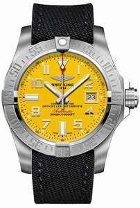 Breitling Swiss automatic Dial color Yellow Watch # A1733110/I519-103W (Men Watch)