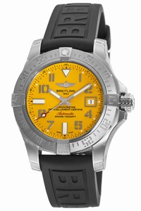 Breitling Yellow Automatic Self Winding Watch # A1733110/I519-152S (Men Watch)