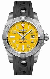 Breitling Swiss automatic Dial color Yellow Watch # A1733110/I519-200S (Men Watch)