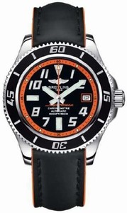 Breitling Swiss automatic Dial color Black Watch # A1736402 (Men Watch)