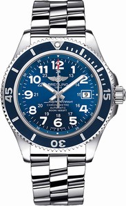 Breitling swiss-automatic Dial Colour blue Watch # A17365D1/C915-SS (Men Watch)