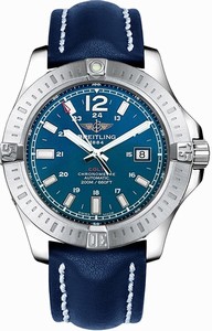 Breitling Swiss automatic Dial color Blue Watch # A1738811/C906-112X (Men Watch)