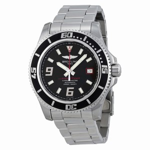 Breitling Black Automatic Watch # A17391A8/BA76SS (Men Watch)