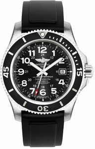 Breitling Superocean II Automatic Date Black Rubber Watch# A17392D7/BD68-131S (Men Watch)