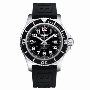 Breitling Superocean II Automatic Date Black Rubber Watch# A17392D7/BD68-152S (Men Watch)