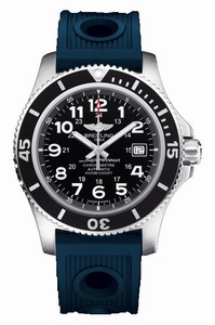 Breitling Superocean II Automatic Date Blue Rubber Watch# A17392D7/BD68-211S (Men Watch)
