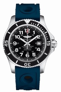 Breitling Superocean II Automatic Date Blue Rubber Watch # A17392D7/BD68-228S (Men Watch)