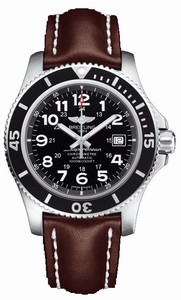 Breitling Superocean II Automatic Date Brown Leather Watch# A17392D7/BD68-438X (Men Watch)