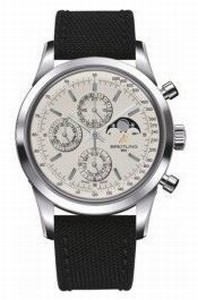 Breitling Silver Automatic Self Winding Watch # A1931012/G750-103W (Men Watch)
