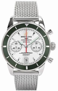 Breitling Silver Automatic Self Winding Watch # A2337036/G753-154A (Men Watch)