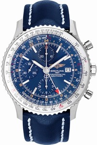 Breitling Swiss automatic Dial color Blue Watch # A2432212/C651-101X (Men Watch)