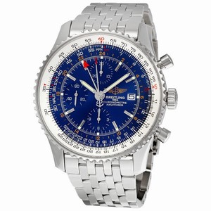 Breitling Blue Automatic Watch # A2432212/C651-443A (Men Watch)