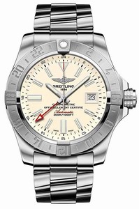 Breitling Swiss automatic Dial color Silver Watch # A3239011-G778-170A (Men Watch)