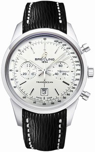 Breitling Swiss automatic Dial color Silver Watch # A4131012/G757-218X (Men Watch)