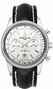 Breitling Swiss automatic Dial color White Watch # A4131053/G757-428X (Men Watch)