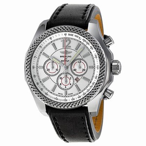 Breitling Silver Automatic Watch # A4139021/G754-BKLT (Men Watch)