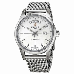 Breitling Automatic Silver Dial Polished Stainless Steel Band Watch #A4531012/G751-SS (Men Watch)