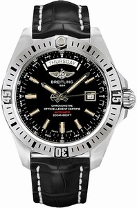 Breitling Swiss automatic Dial color Black Watch # A45320B9/BD42-744P (Men Watch)