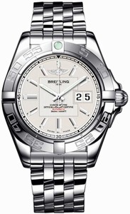 Breitling Swiss automatic Dial color Silver Watch # A49350L2/G699-366A (Men Watch)