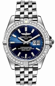 Breitling Swiss automatic Dial color Blue Watch # A49350LA/C929-366A (Men Watch)