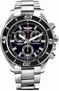 Breitling Swiss quartz Dial color Black Watch # A73310A8/BB73-160A (Men Watch)