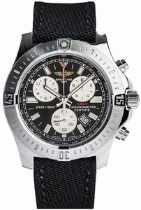 Breitling Swiss quartz Dial color Black Watch # A7338811/BD43-103W (Men Watch)