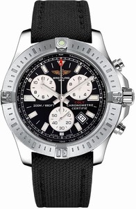 Breitling Swiss quartz Dial color Black Watch # A7338811/BD43-109W (Men Watch)