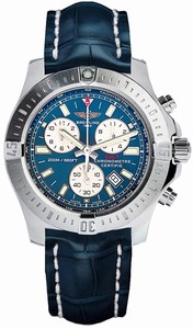 Breitling Swiss quartz Dial color Blue Watch # A7338811/C905-731P (Men Watch)