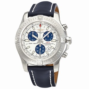 Breitling Silver Quartz Watch # A7338811-G790BLLD (Men Watch)