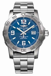 Breitling Colt Quartz Chronometer Blue Dial Date Stainless Steel Watch# A7438710/C849 (Men Watch)