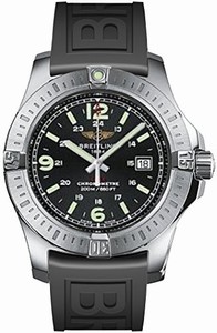 Breitling swiss-quartz Dial Colour black Watch # A7438811/BD45-152S (Men Watch)
