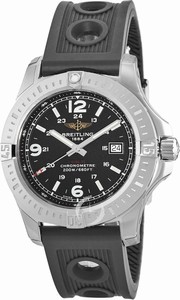 Breitling Black Battery Operated Quartz Watch # A7438811/BD45-200S (Men Watch)